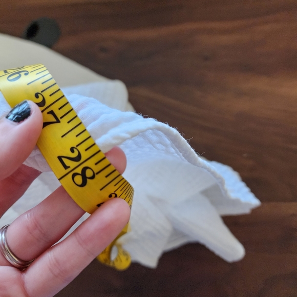 Roolee White Slub Cotton Lace Hem Blouse - Picture 6 of 10